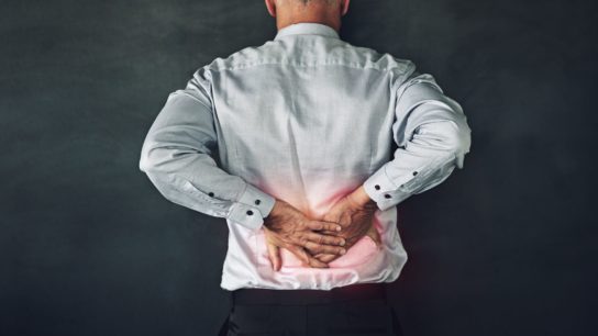 Man with back pain
