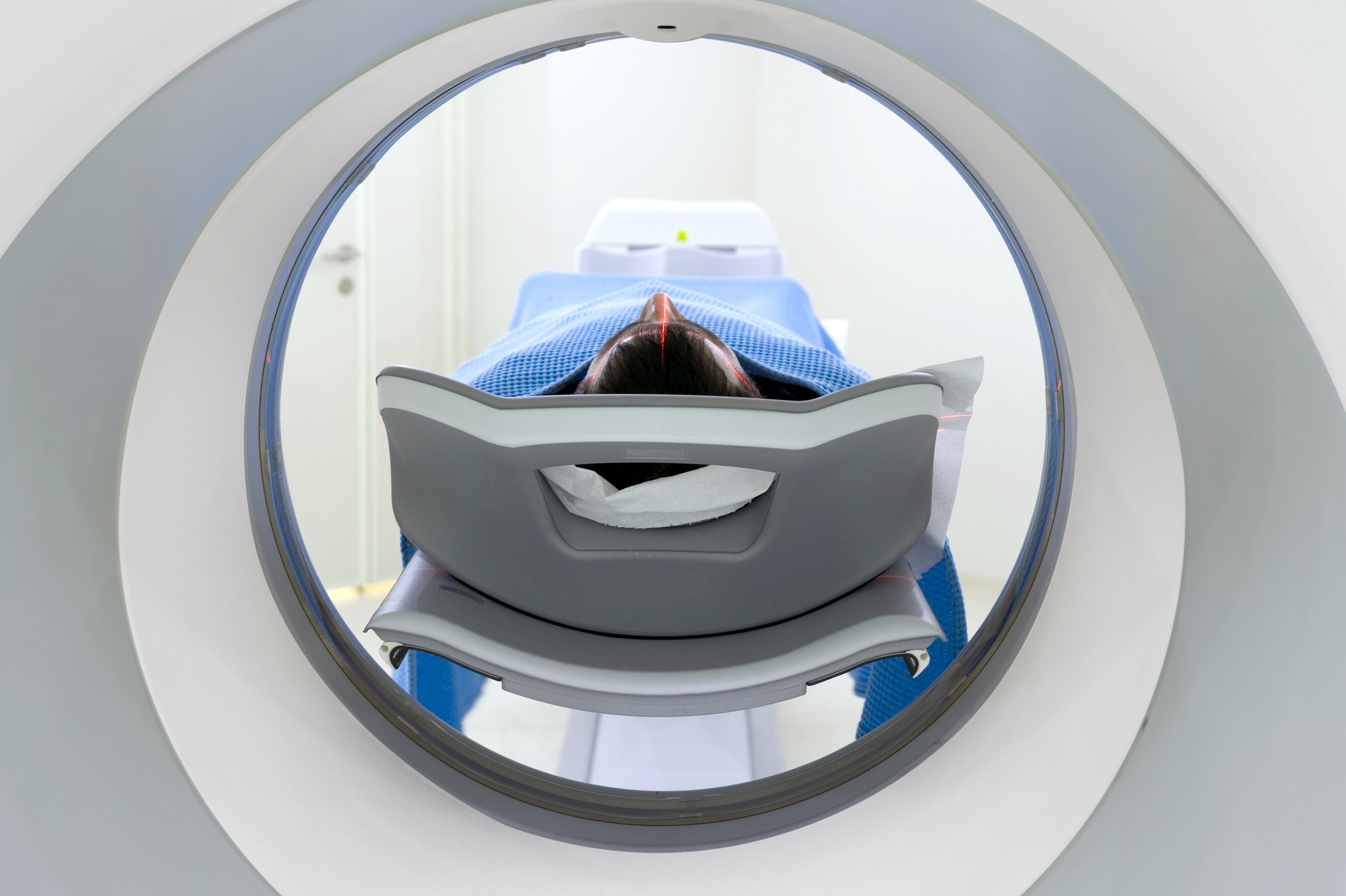 Person in MRI machine